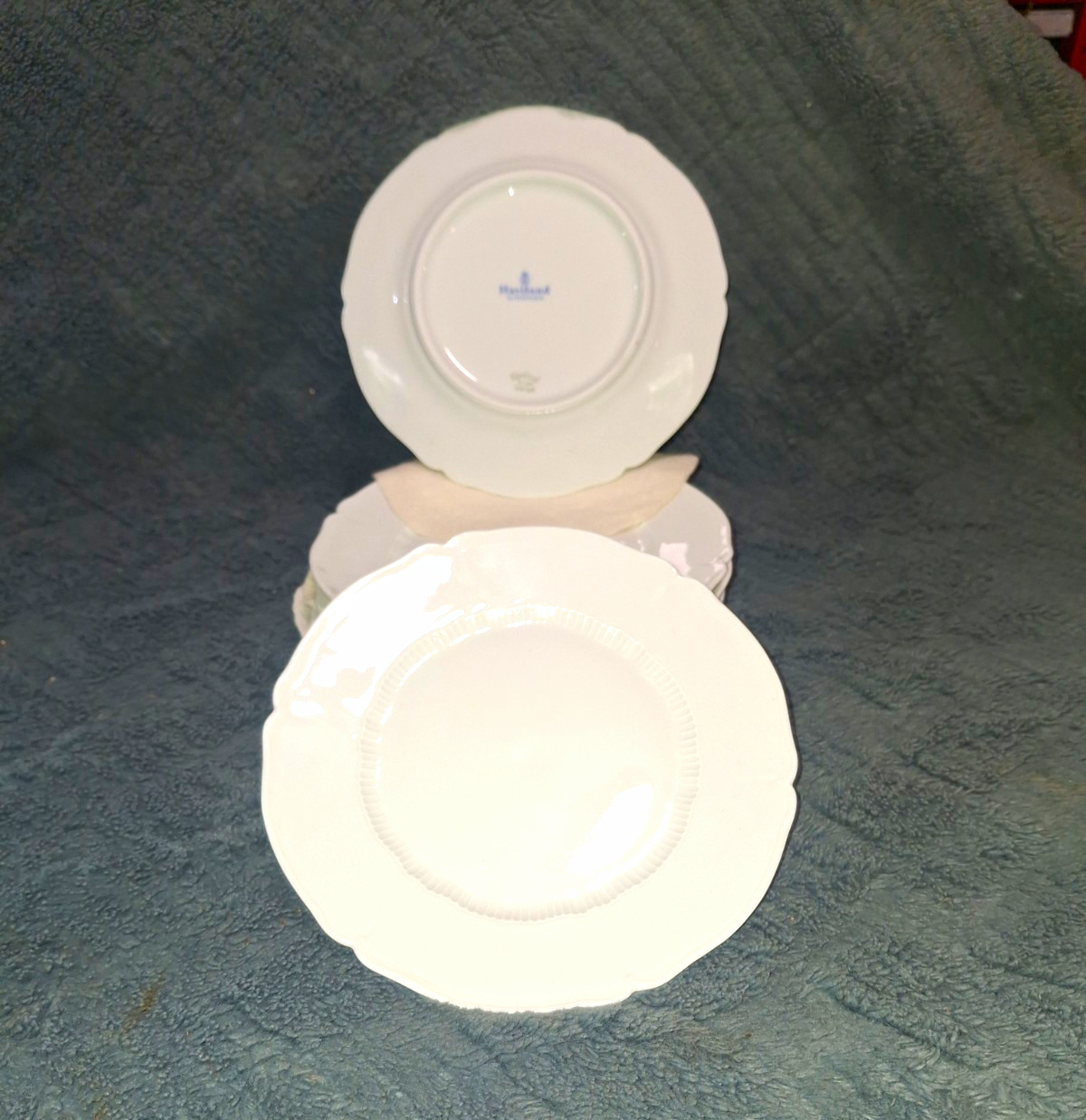 Vintage Haviland Limoges Torse White Salad Plate 7 5/8\