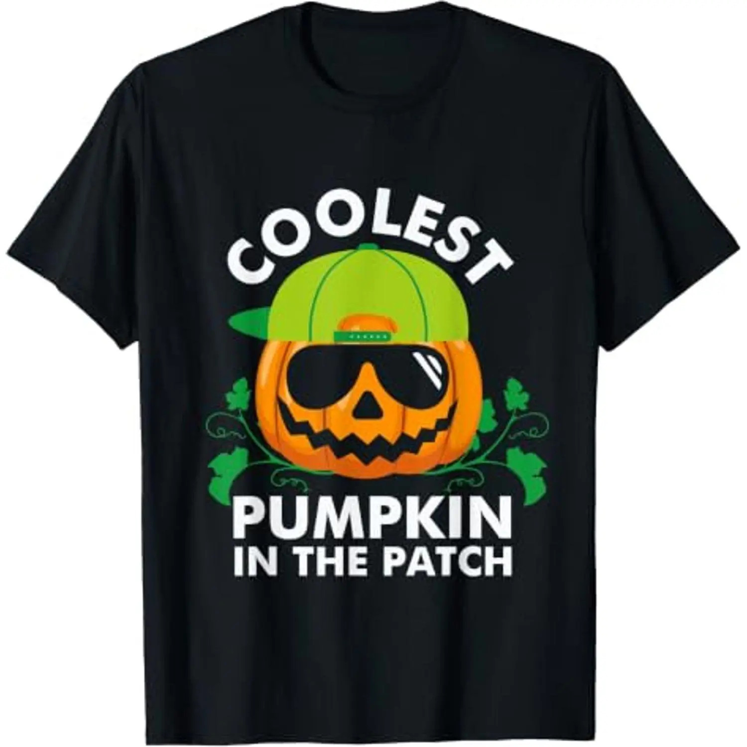 Coolest Pumpkin in The Patch Pumpkin Halloween Children’s T shirt Kids Tee Casua