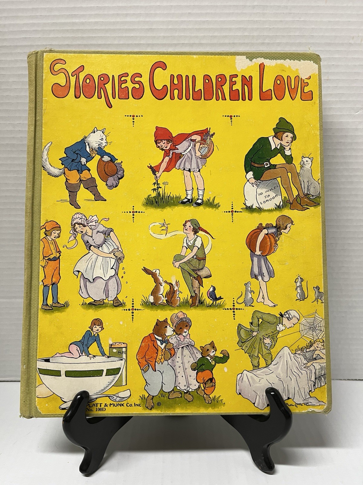 Vintage 1933 Stories Children Love Hardcover Book, Platt & Munk Co. No.100D.   F