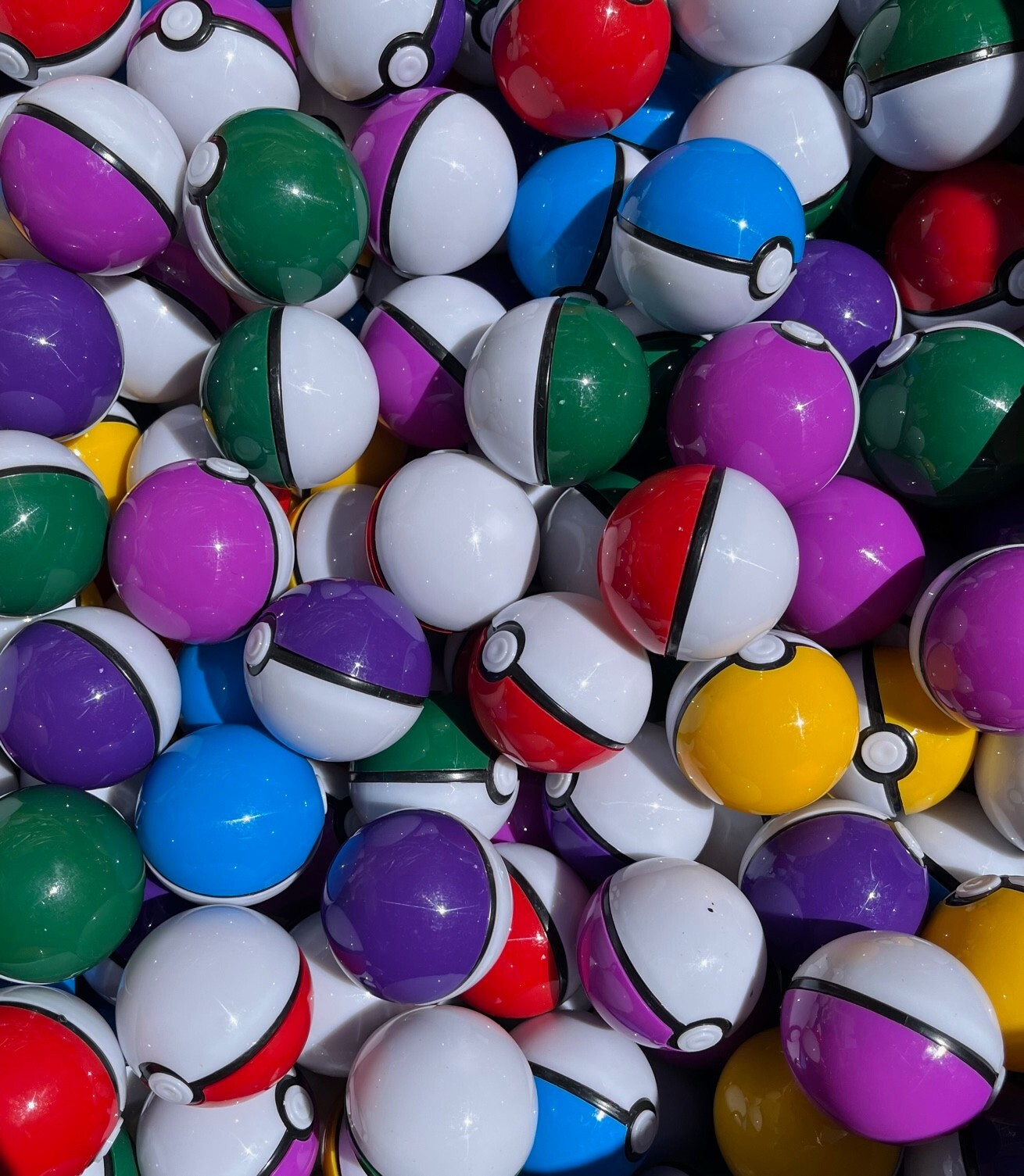 100 Mini 2” Pokeball with 100 Random Action Figures Kids Bday Party Gift Machine 100 Mini 2” Pokeball with 100 Random Action Figures Kids Bday Party Gift Machine