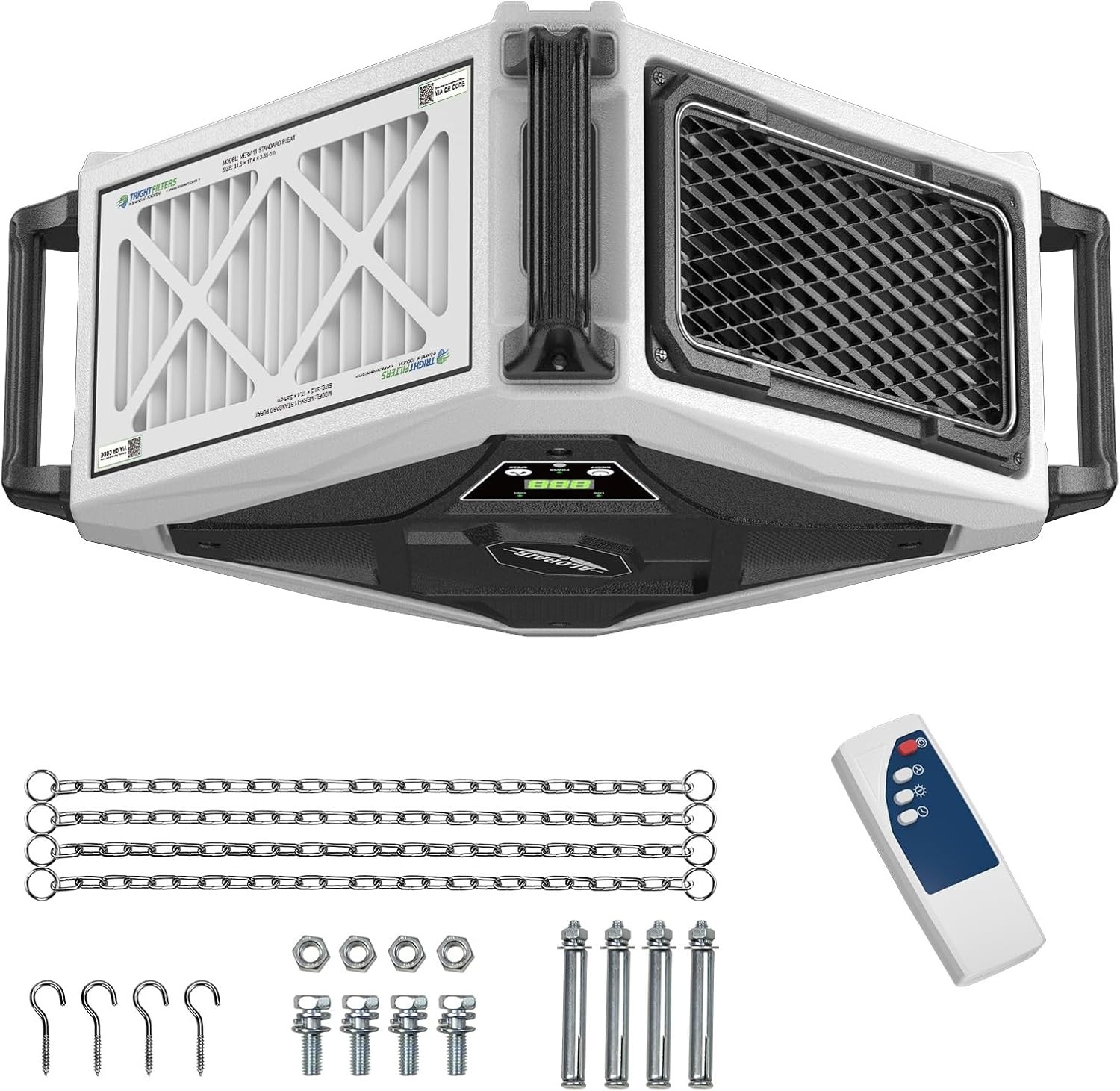 ALORAIR 780CFM 2-Stage Intake Remote-Controlled Air Filtration System -800 sq.ft