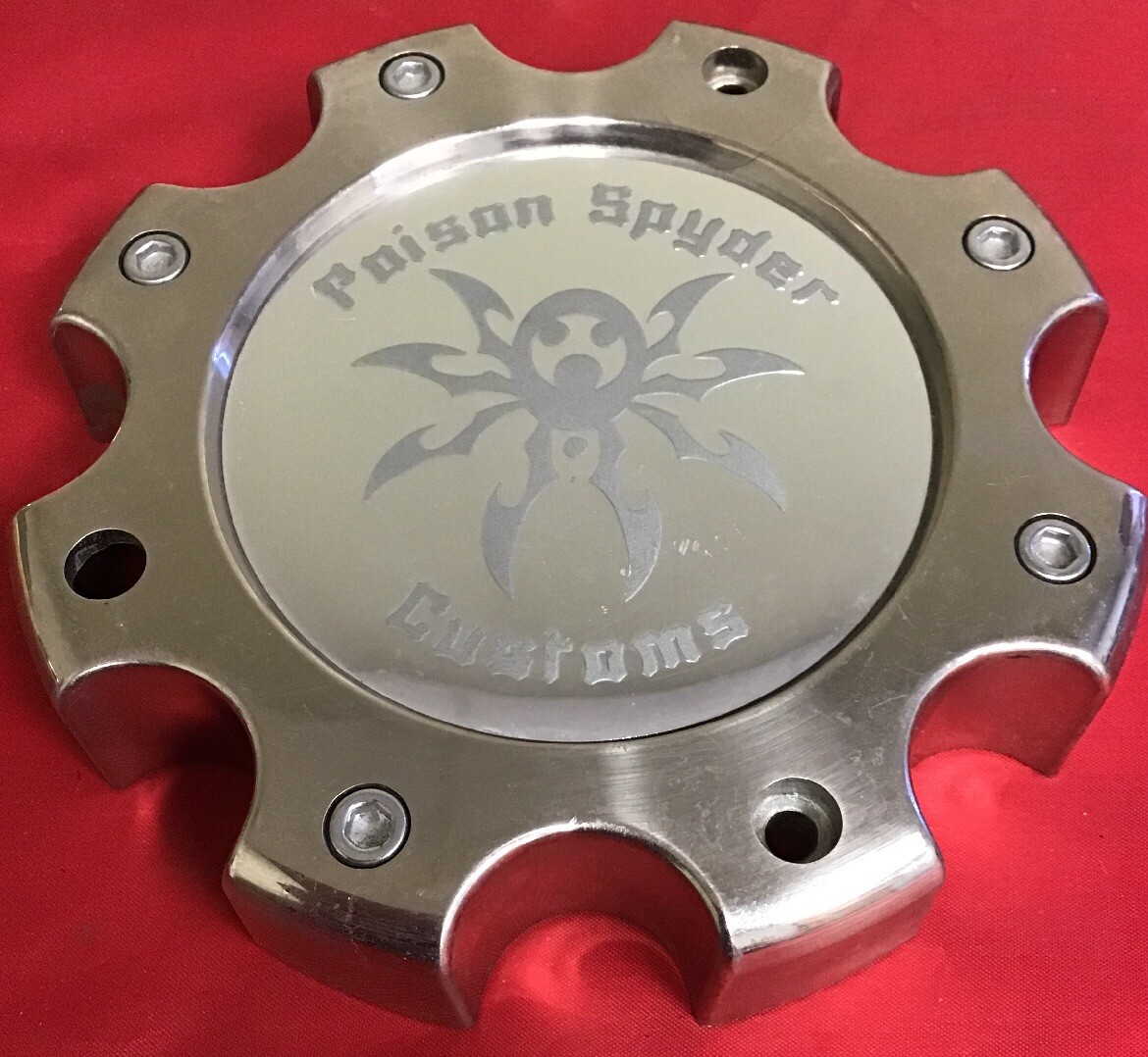 ONE POISON SPYDER 845L170 CHROME CUSTOM AFTERMARKET RIM WHEEL CENTER CAP/4794 ONE POISON SPYDER 845L170 CHROME CUSTOM AFTERMARKET RIM WHEEL CENTER CAP/4794