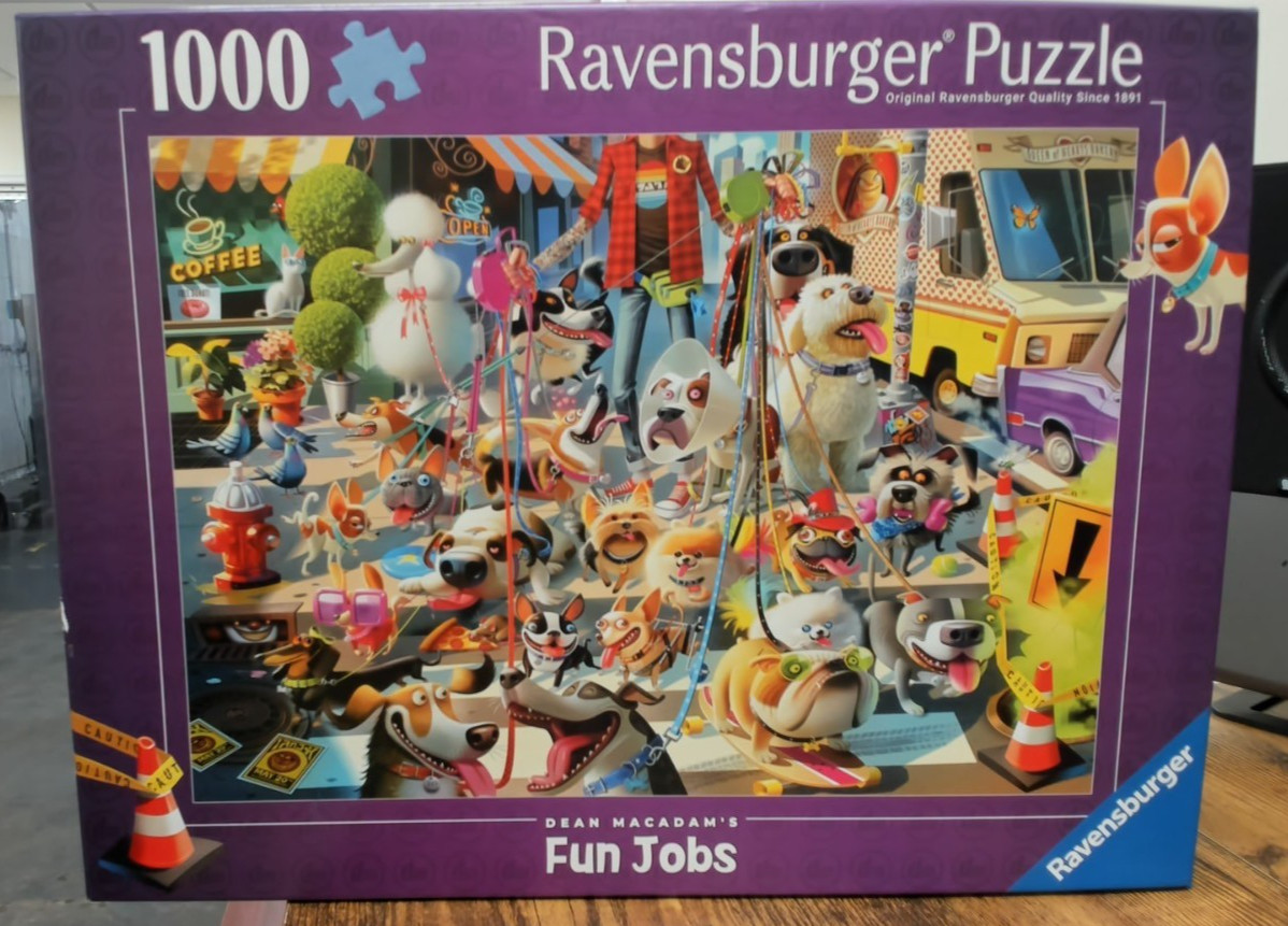 Ravensburger The Dog Walker 1000 Piece Puzzle (BOX DAMAGED)