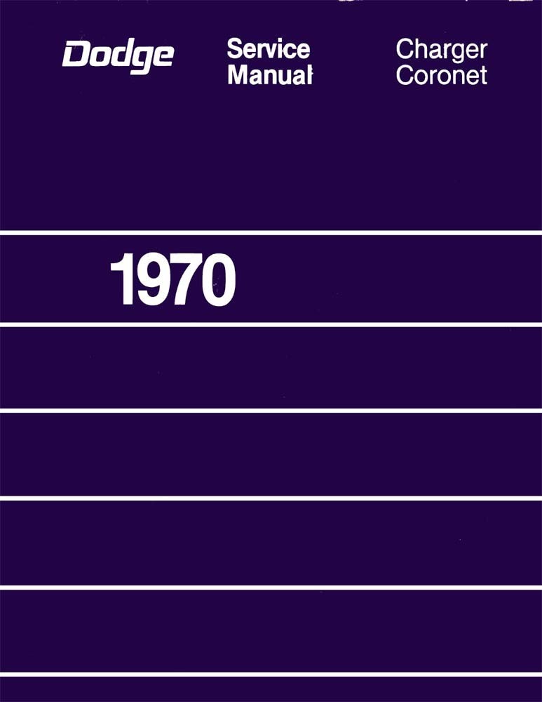 1970 Dodge Charger Coronet Shop Service Repair Manual