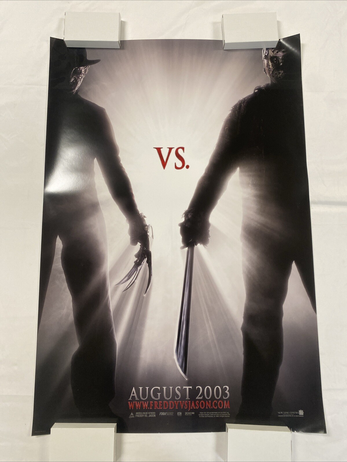 2003 FREDDY VS JASON ROLLED UNUSED ORIGINAL THEATRICAL 27x40 MOVIE POSTER