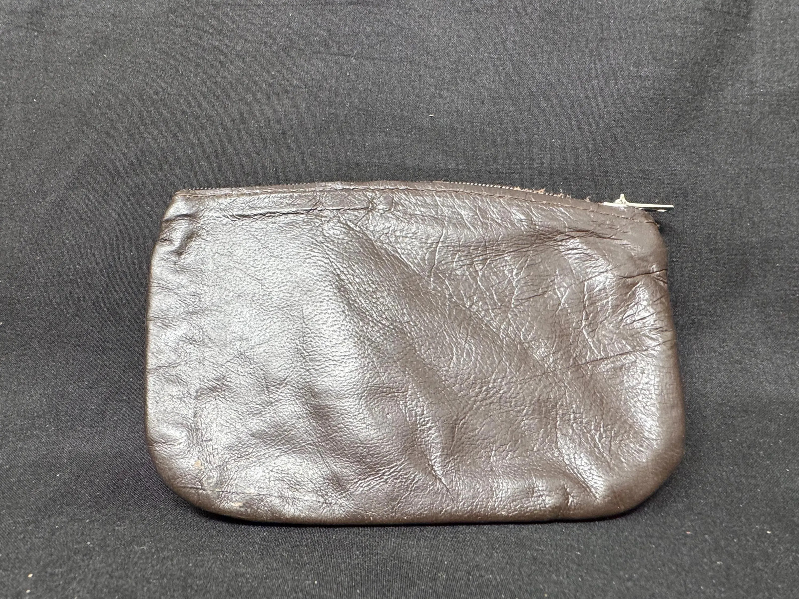 Vintage German Minimalist Leather Tobacco Pouch | Smooth Coffee Brown | Estate Vintage German Minimalist Leather Tobacco Pouch | Smooth Coffee Brown | Estate