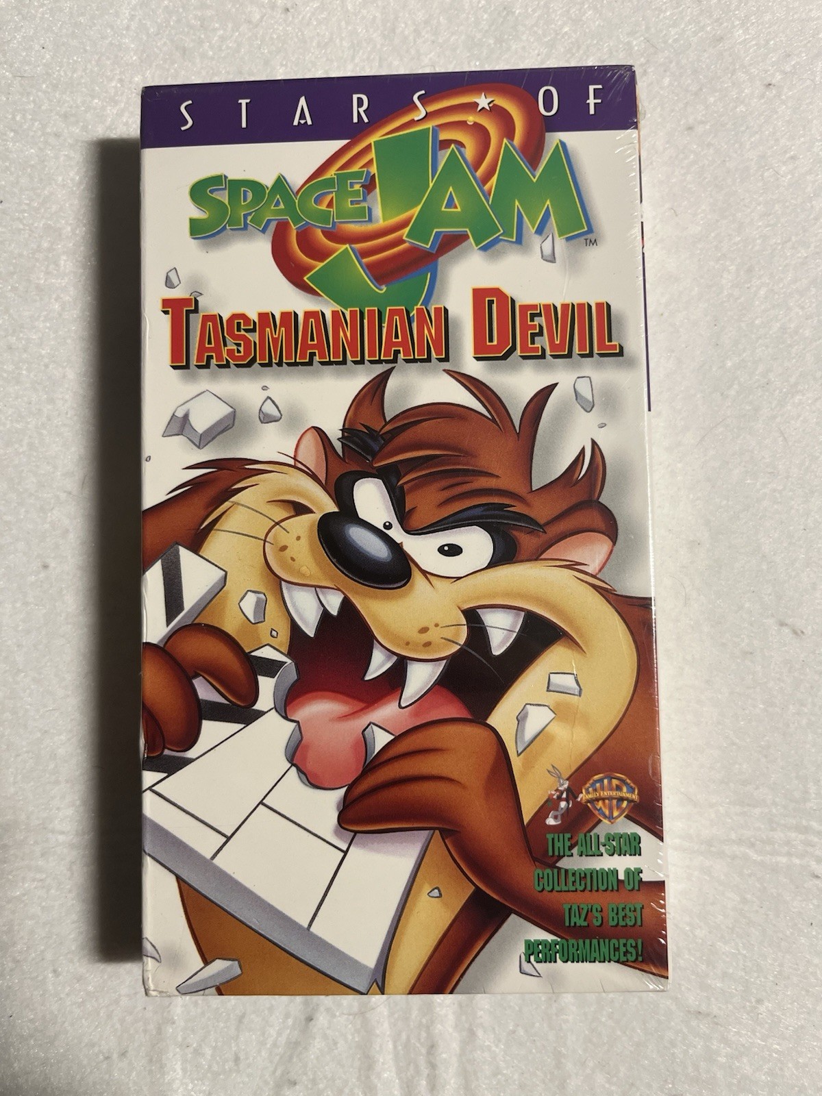 Vintage 1996 Stars of Space Jam Tasmanian Devil VHS Sealed New Looney Tunes