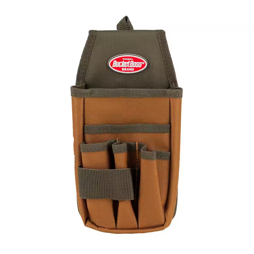 5 In. 5-Pocket Utility Tool Belt Pouch with Flap Fit 5 In. 5-Pocket Utility Tool Belt Pouch with Flap Fit