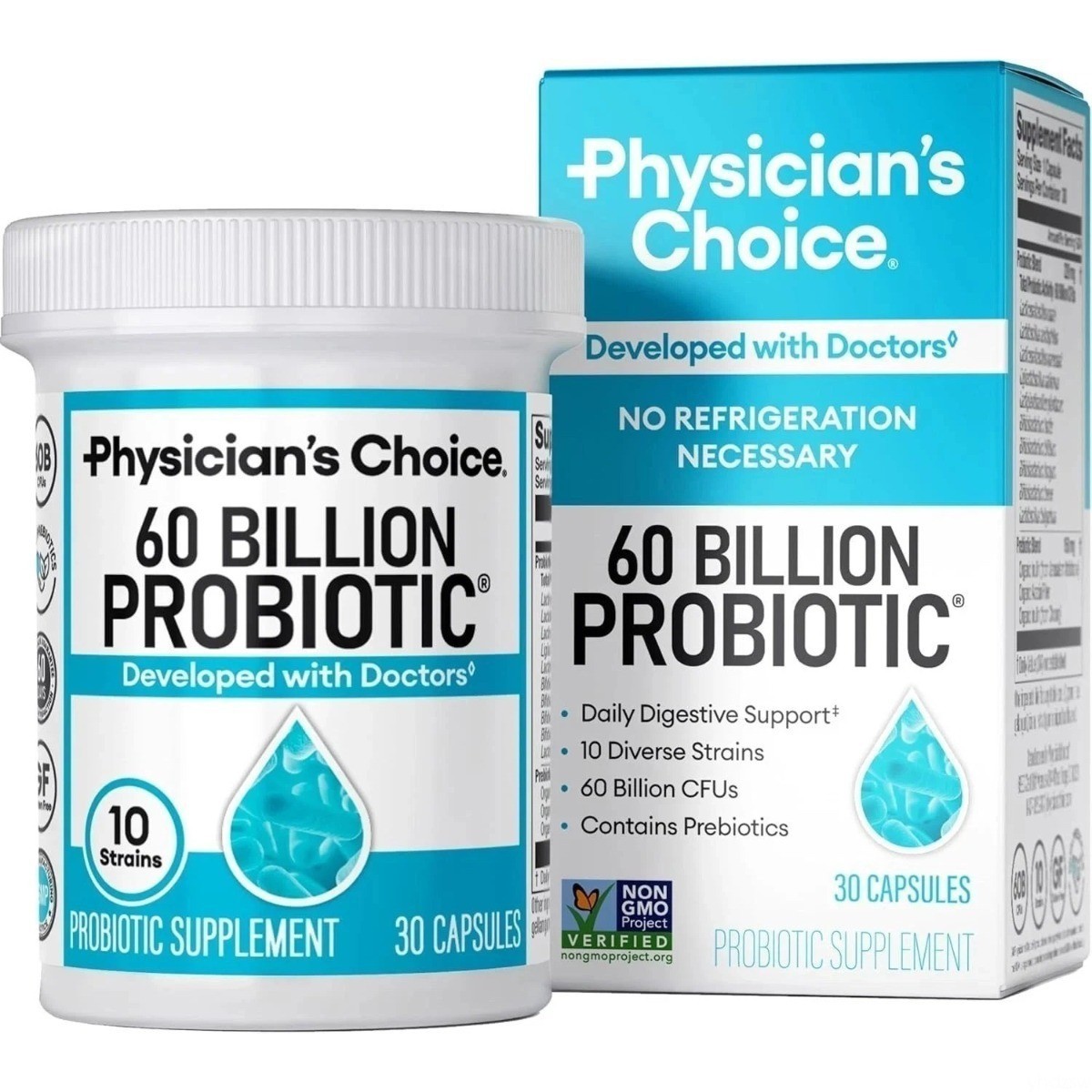 Physician\'s Choice Probiotic 60 Billion CFU 10 Strains 30 Capsules