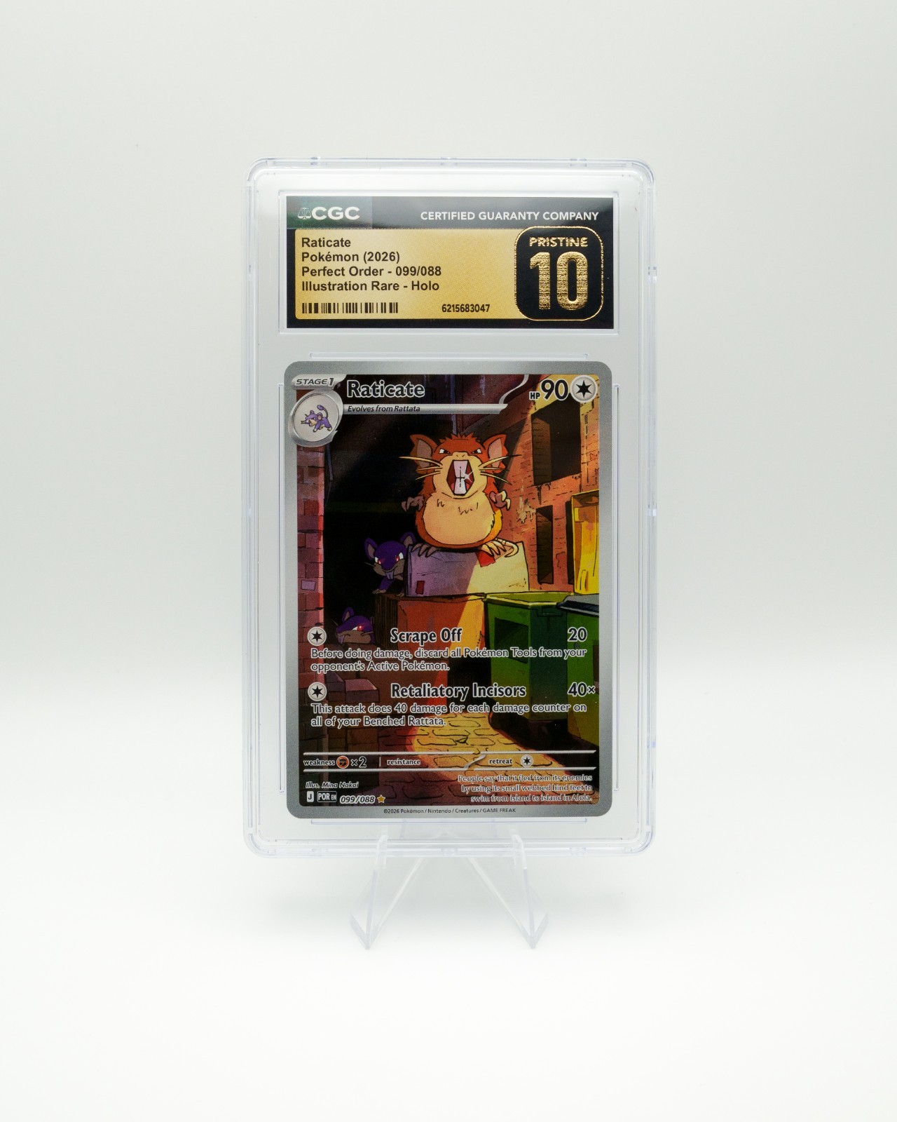2026 Pokemon Raticate MEP 099 Promo CGC 10 Pristine Mega Evolution 2026 Pokemon Raticate MEP 099 Promo CGC 10 Pristine Mega Evolution