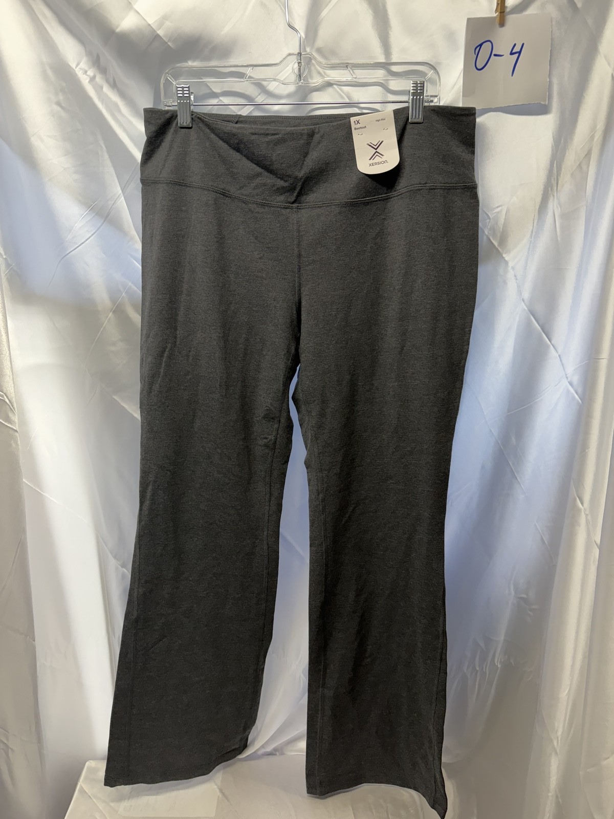 Xersion Studio Bootcut Pants Women\'s 1X Quick-Dry High-Rise Charcoal Gray O4 Xersion Studio Bootcut Pants Women\'s 1X Quick-Dry High-Rise Charcoal Gray O4