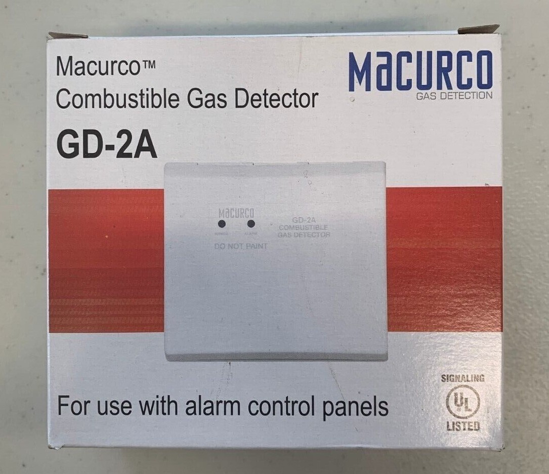 MACURCO GD-2A combustible Gas Detector 12-24vdc or vac white 32to 120F MACURCO GD-2A combustible Gas Detector 12-24vdc or vac white 32to 120F
