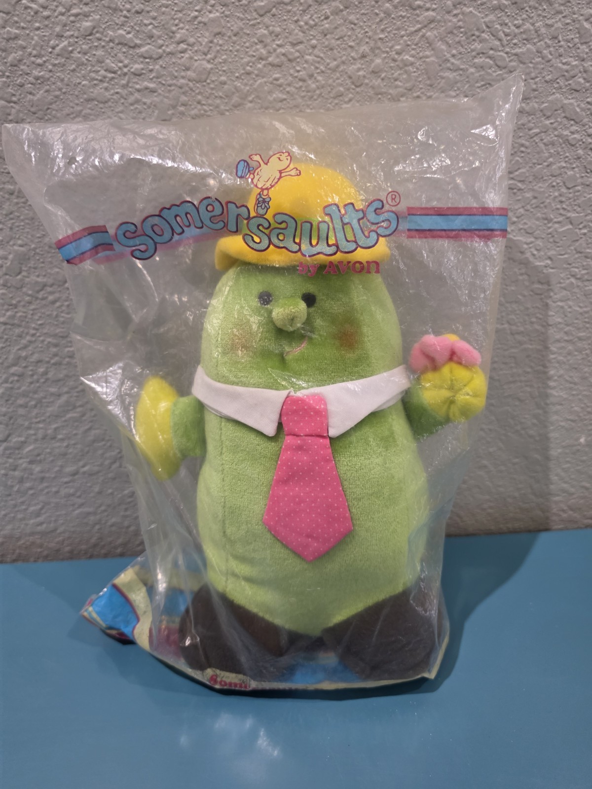Vintage Somersaults Avon 1986 Herby Derby Plush Stuffed Cucumber 10