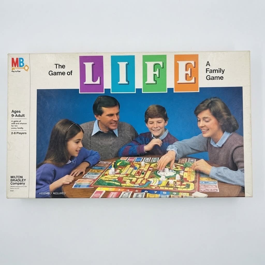 Vtg 1985 The Game of Life Board Game Milton Bradley 4000 100% Complete Boxed Vtg 1985 The Game of Life Board Game Milton Bradley 4000 100% Complete Boxed