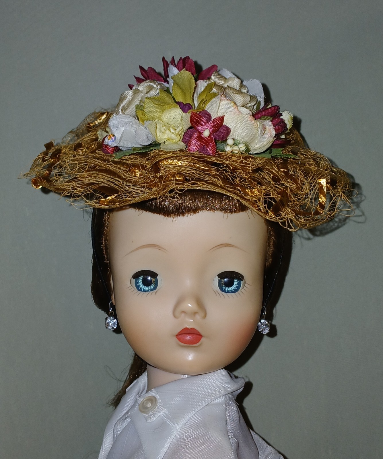 Fabulous Fall Floral Cocktail 1950s style hat Alexander Cissy Richard Originals