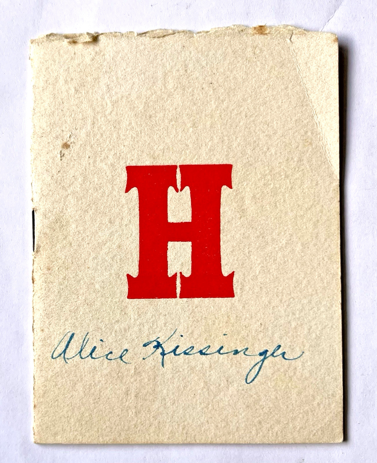 RARE 1925 HASTINGS COLLEGE FOOTBALL BANQUET PROGRAM, PLAYERS, TAYLOR DINING HALL