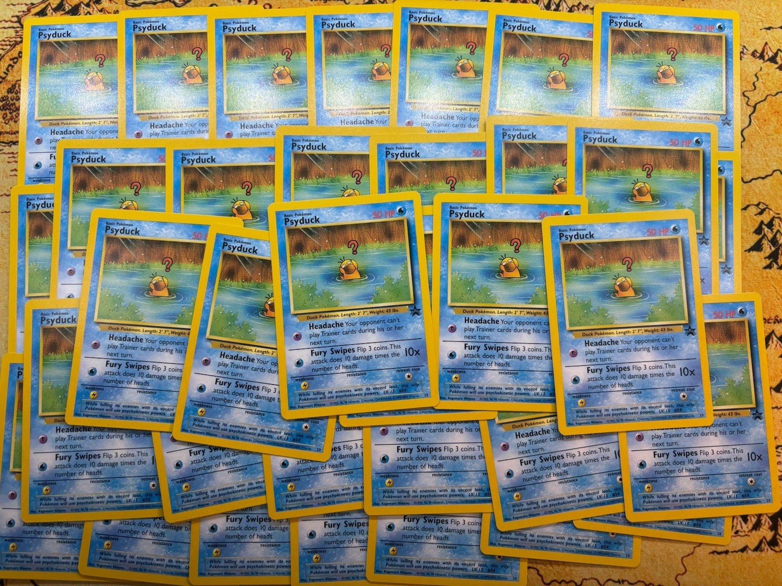 Pokemon Psyduck #20 WOTC Black Star League Promo 2000 Wizards Of The Coast Pokemon Psyduck #20 WOTC Black Star League Promo 2000 Wizards Of The Coast