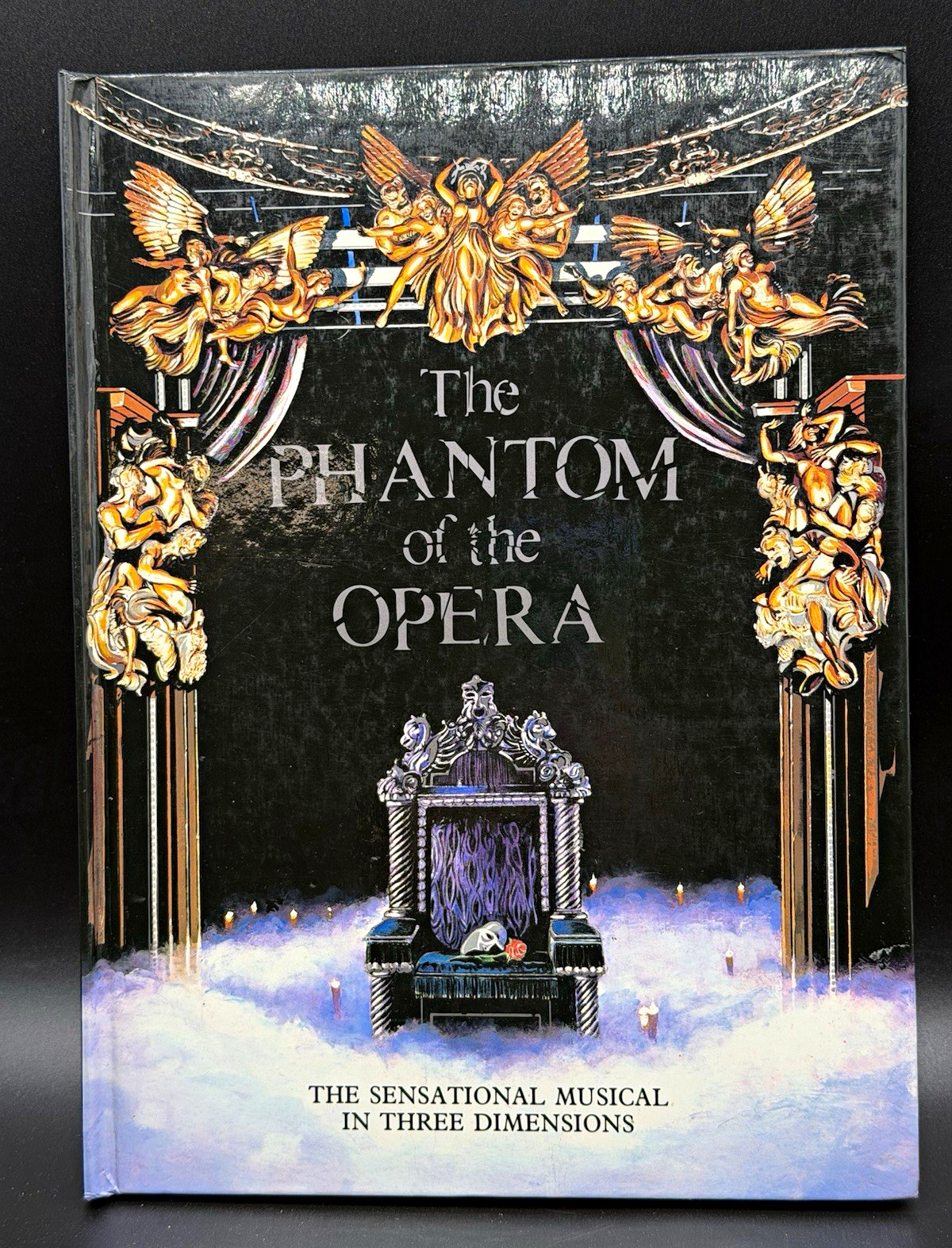 The Phantom of the Opera Pop-Up 3D Hardcover book 1988 Webber Crompton
