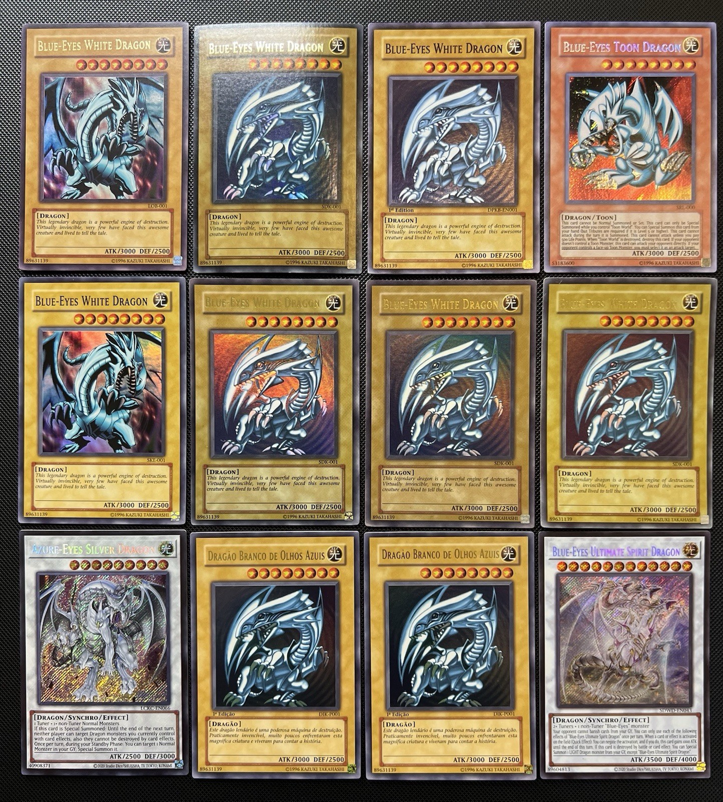 Yugioh Premium Collection Blue Eyes White Dragon Multiple X12 Ultra Rare
