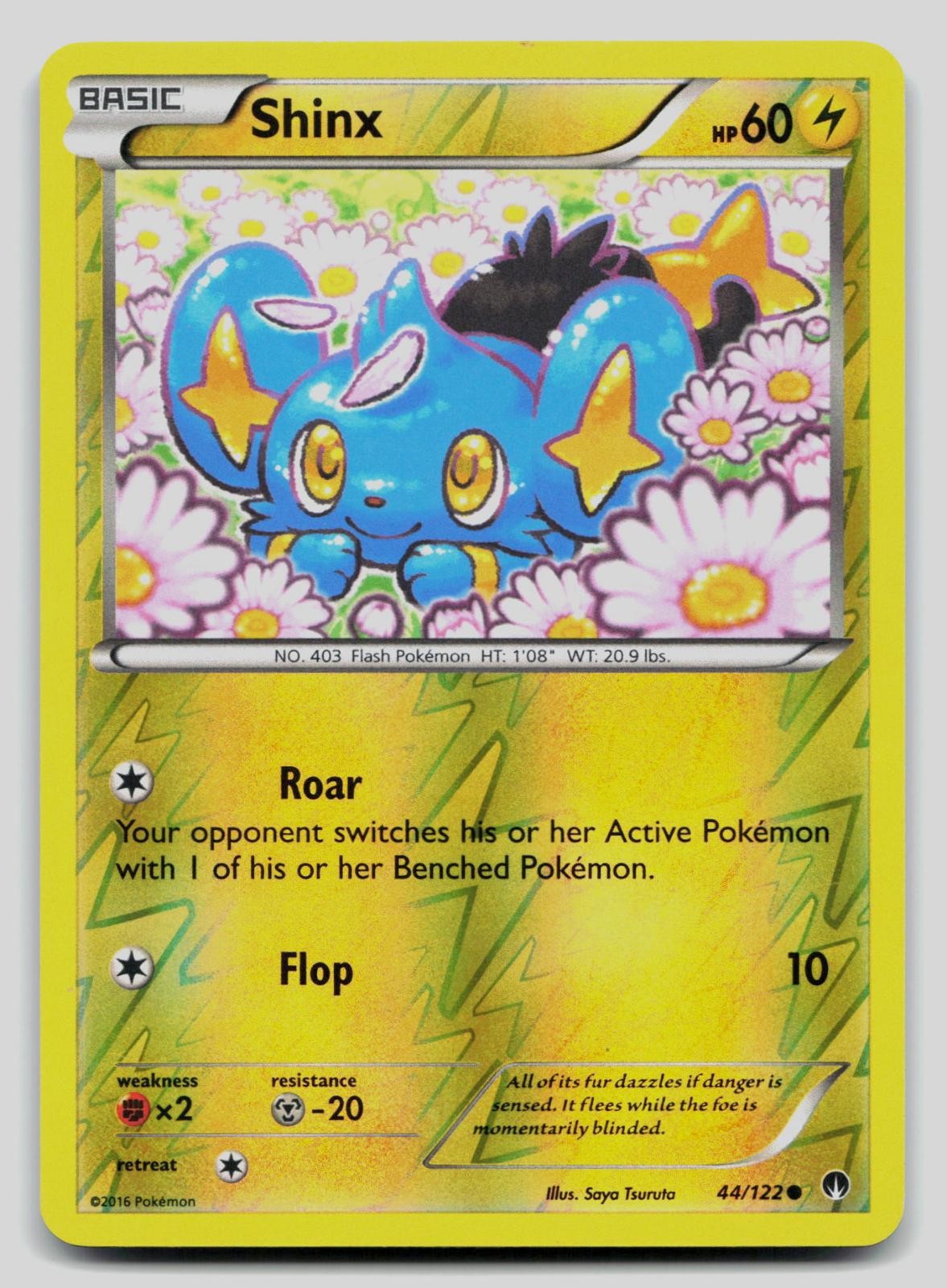 Shinx 44/122 Common BREAKpoint Pokemon Reverse Holo Lightly Played