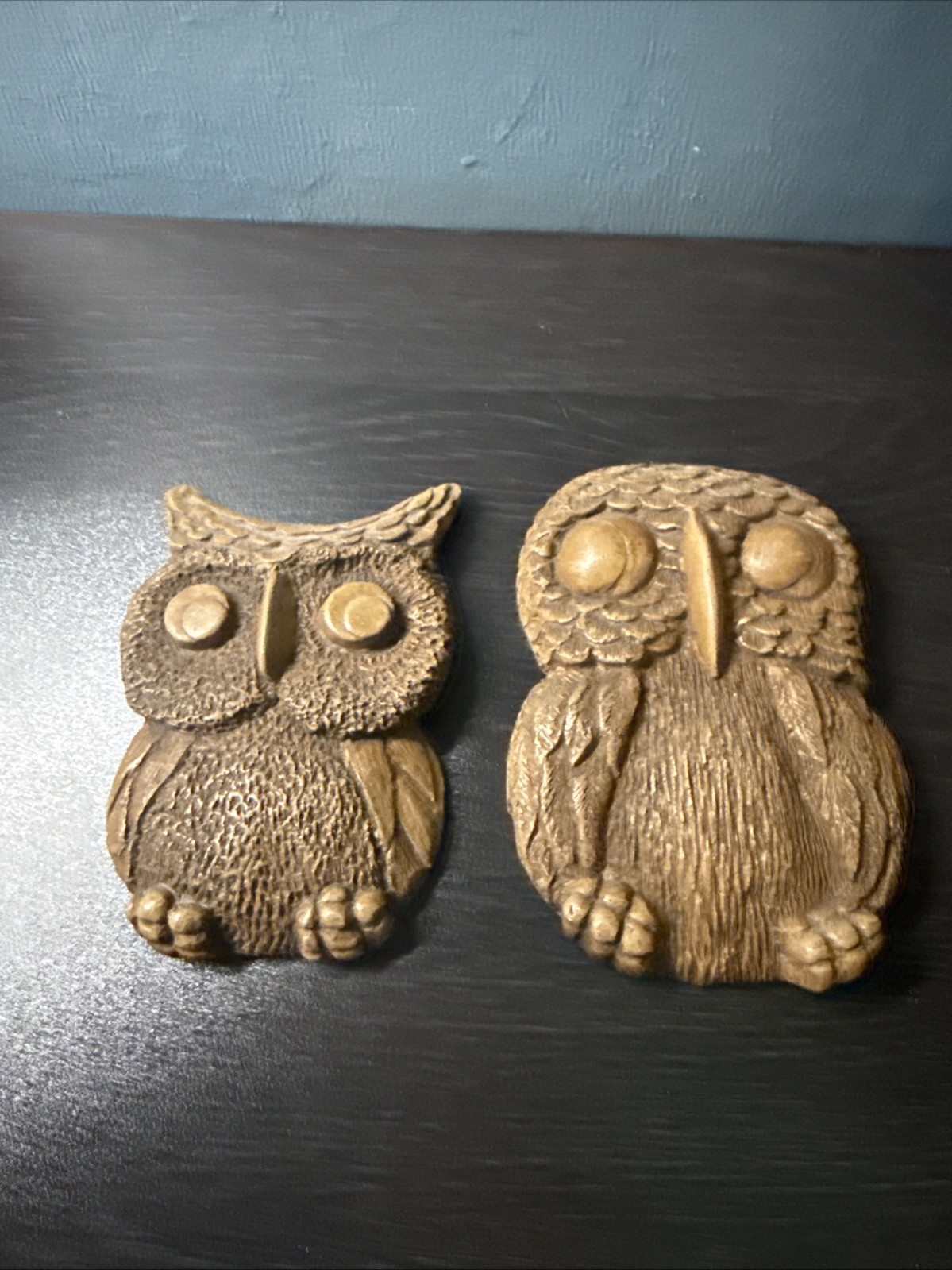 Vintage 1970’s Owl Wall Plaque Pair Vintage 1970’s Owl Wall Plaque Pair