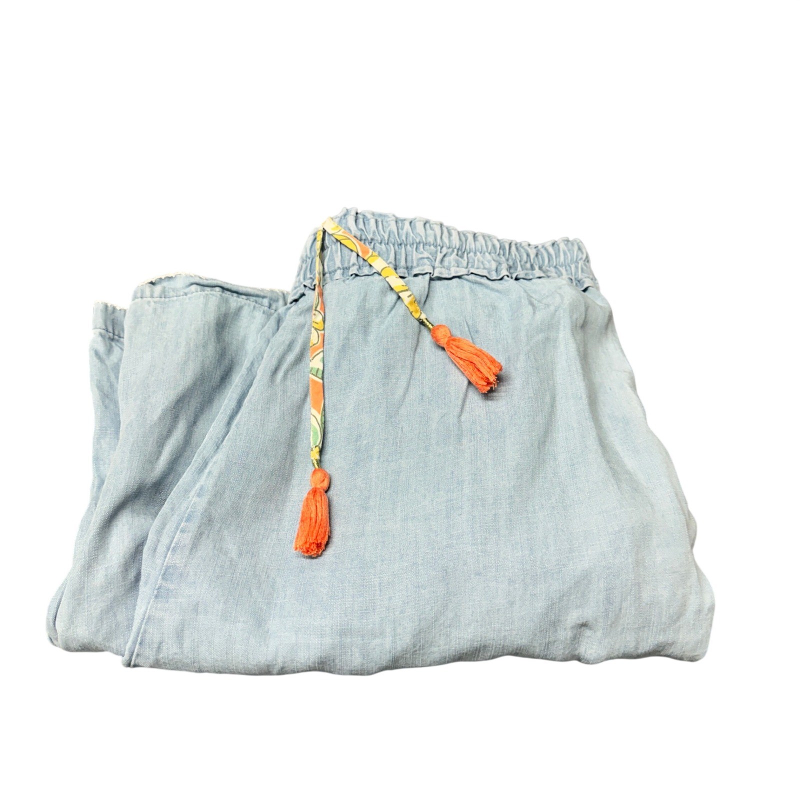 Matilda Jane Wide Leg Pants Womens L Dream Chasers On the Shore Light Blue Boho