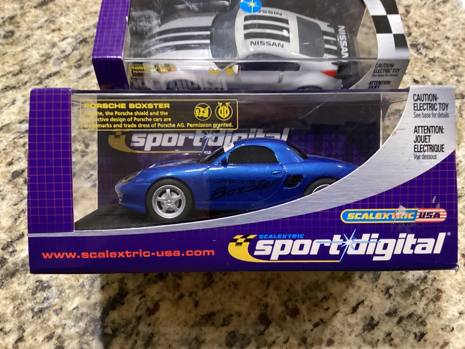 Scalextric USA  Sport Digital Porsche Boxster Blue 1/32 Slot Car - C2737D