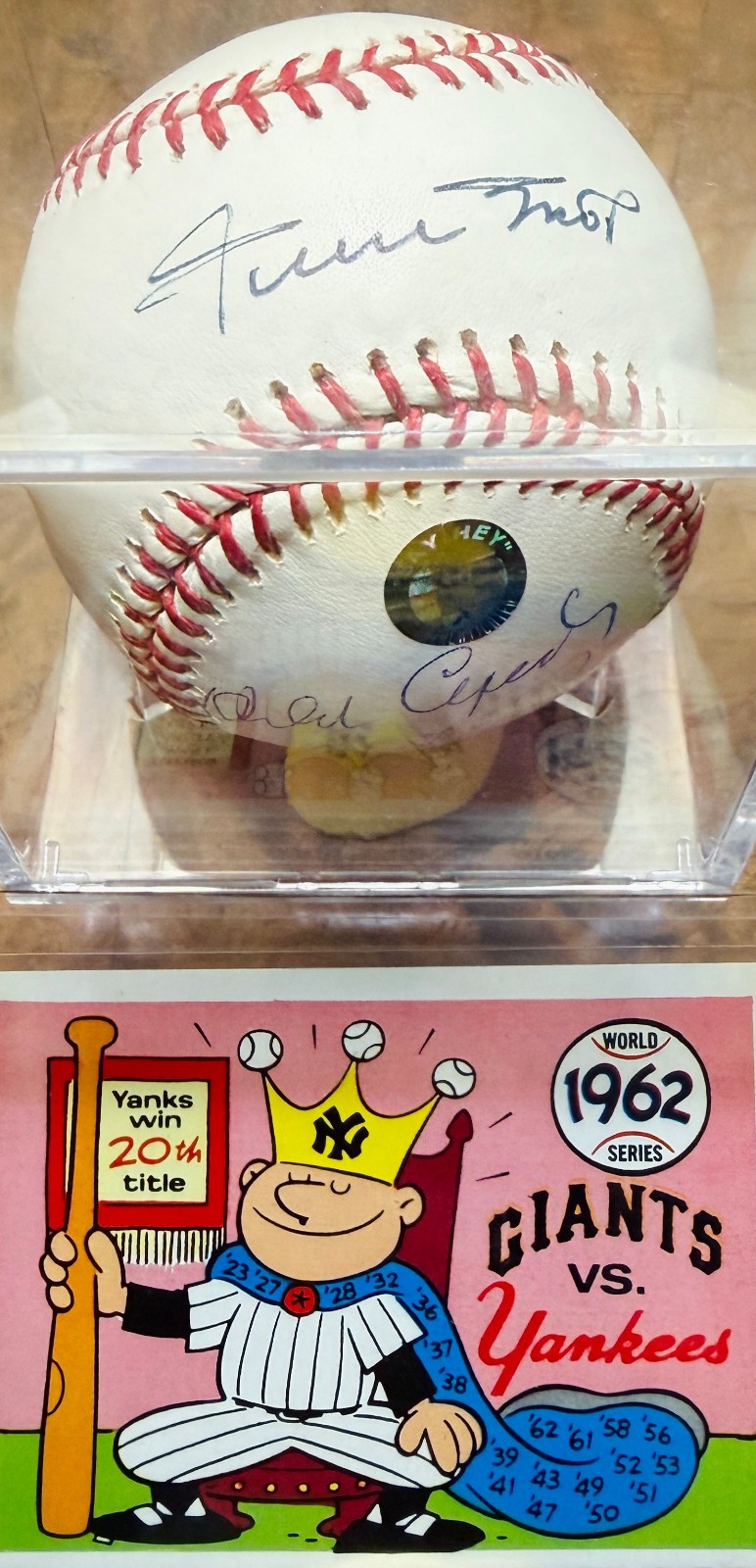 1962 San Francisco Giants HOF\'s Signed & Authenticed Official MLB Baseball ⚾️