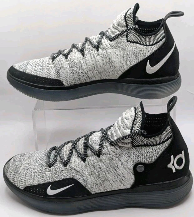Nike Zoom KD 11 White Black Men\'s Basketball Shoes Size 10