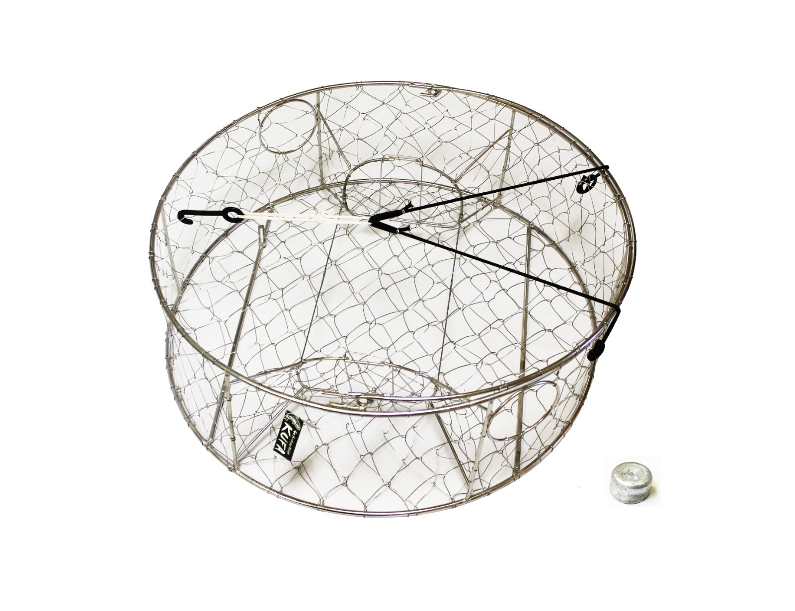 KUFA Stainless steel wire crab trap with 1LB zinc diode (ø30\