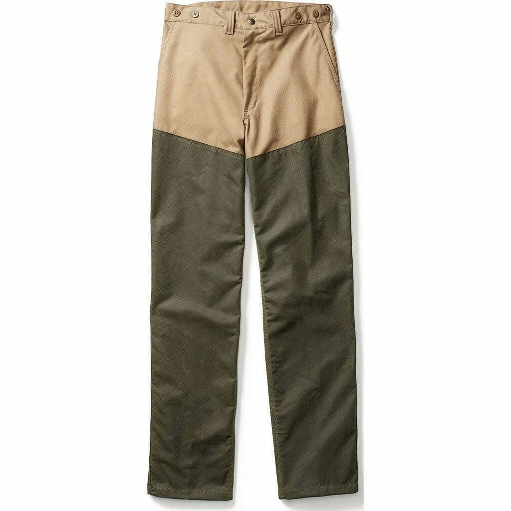 Filson Shelter Cloth Brush Pants Size 30 Camel Tan Olive Waxed Canvas Field USA