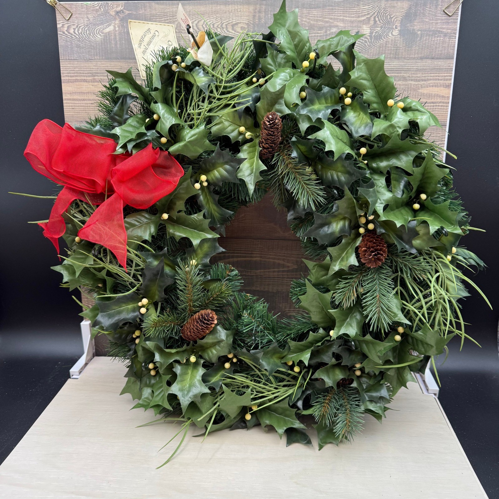 Vintage Hallmark Large Display Ornament Wreath 18 Inch Vintage Hallmark Large Display Ornament Wreath 18 Inch