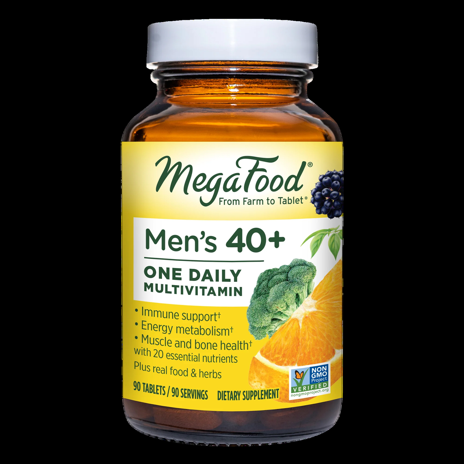 MegaFood Men 40 + One Daily 90 Tabs - Energy Metabolism, Immune, Muscle, Bone MegaFood Men 40 + One Daily 90 Tabs - Energy Metabolism, Immune, Muscle, Bone