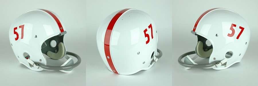 OKLAHOMA SOONERS 1957-1965 Vintage Riddell RK Suspension Football Helmet OKLAHOMA SOONERS 1957-1965 Vintage Riddell RK Suspension Football Helmet