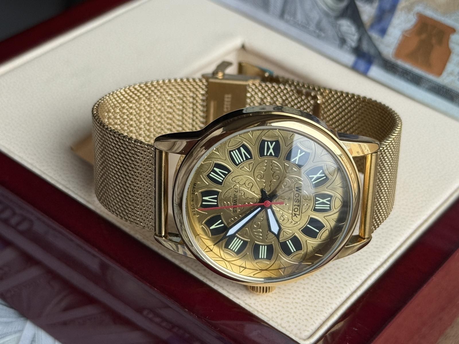 Watch Mechanical Men's Wostok Golden Vostok Vintage Soviet Wostok 90s East Class