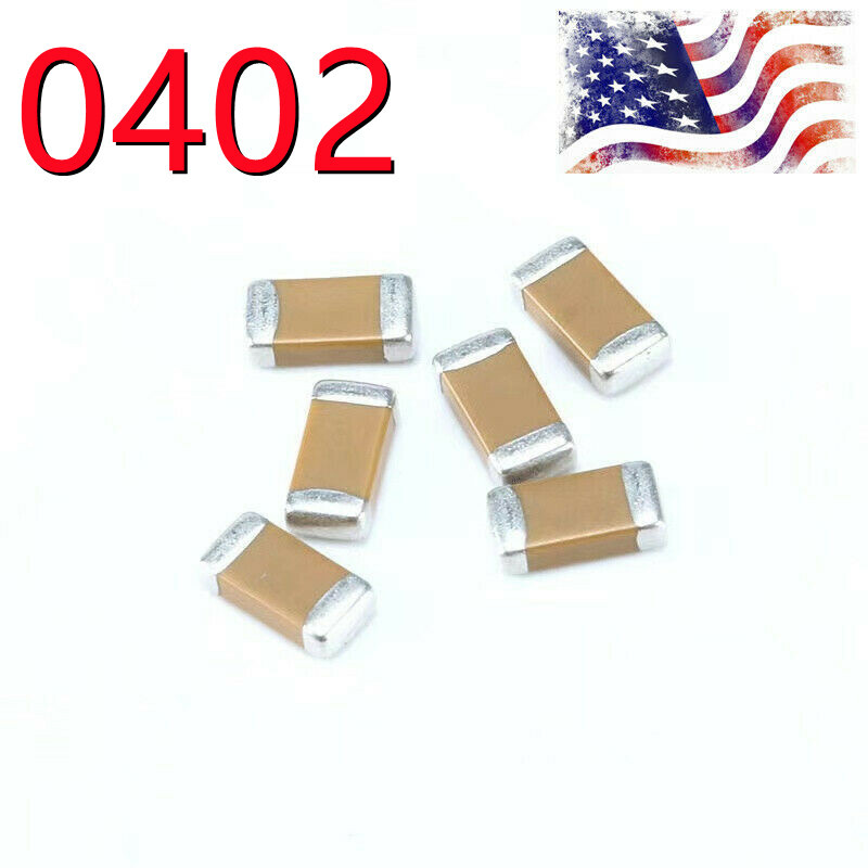 10 pcs 0402 SMD Capacitor 50V Choose From 0.5pF to 1uF 81 Values US Ship
