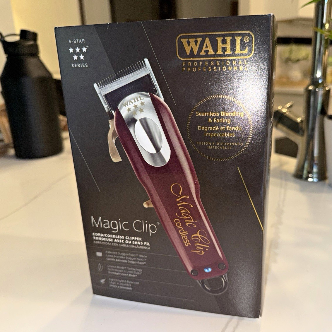 Wahl 5-Star Magic Clip Cordless Hair Clipper Burgundy/Silver MPN 8148 Wahl 5-Star Magic Clip Cordless Hair Clipper Burgundy/Silver MPN 8148