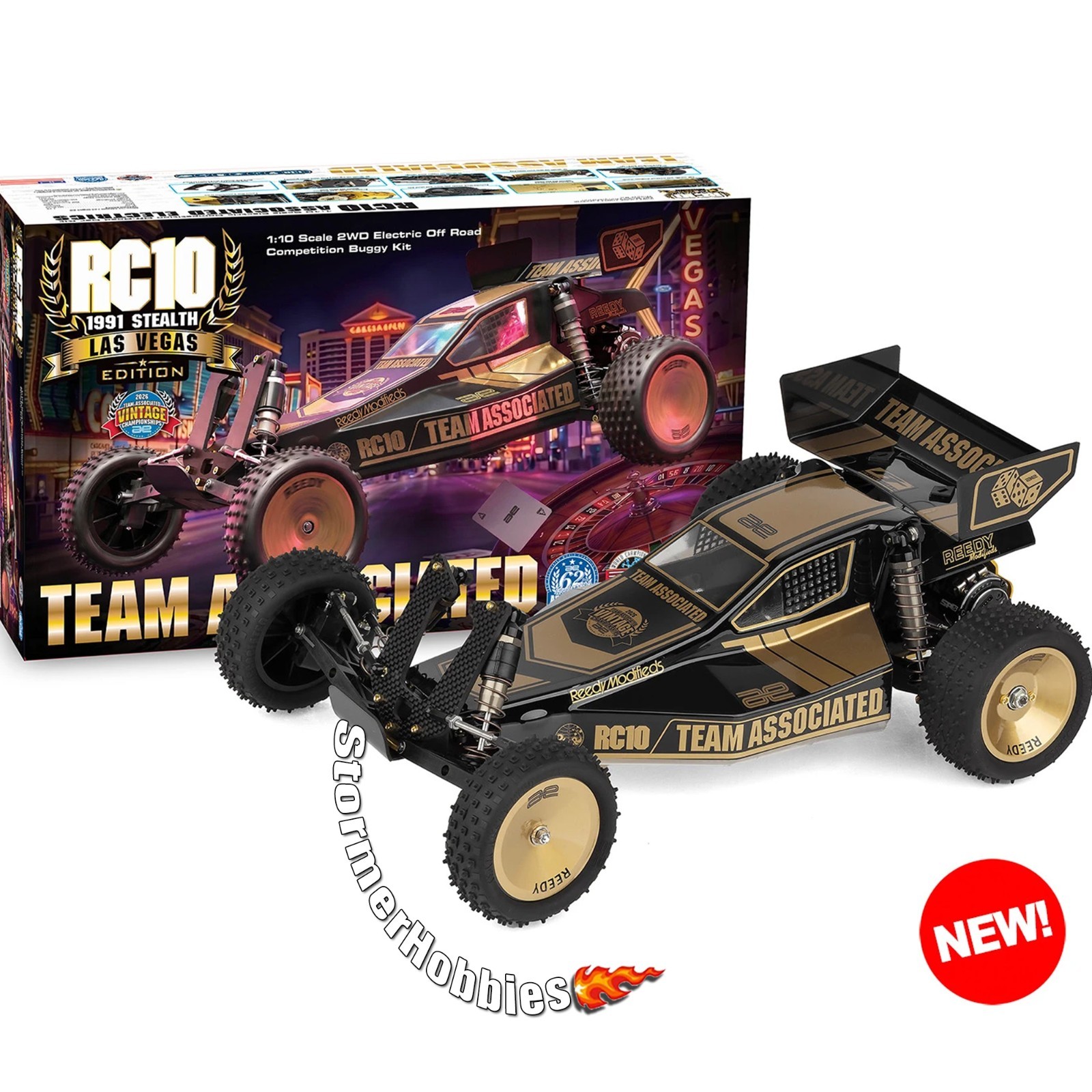 Team Associated RC10 91 Stealth Las Vegas Vintage Race Limited Edition Kit NIB