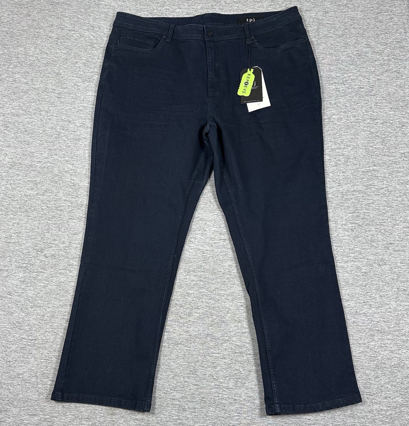 TPJ The Perfect Jeans Mens Size 42x30 Dark Blue Thick Thicc Straight NEW TPJ The Perfect Jeans Mens Size 42x30 Dark Blue Thick Thicc Straight NEW