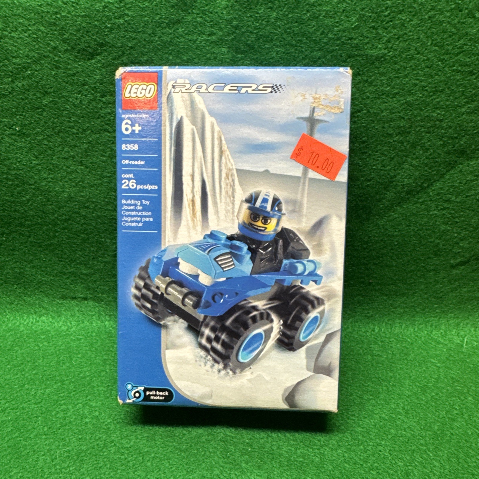 LEGO 8358 Rare Lego Racers Set Off Roader NIB FS Damaged Box LEGO 8358 Rare Lego Racers Set Off Roader NIB FS Damaged Box