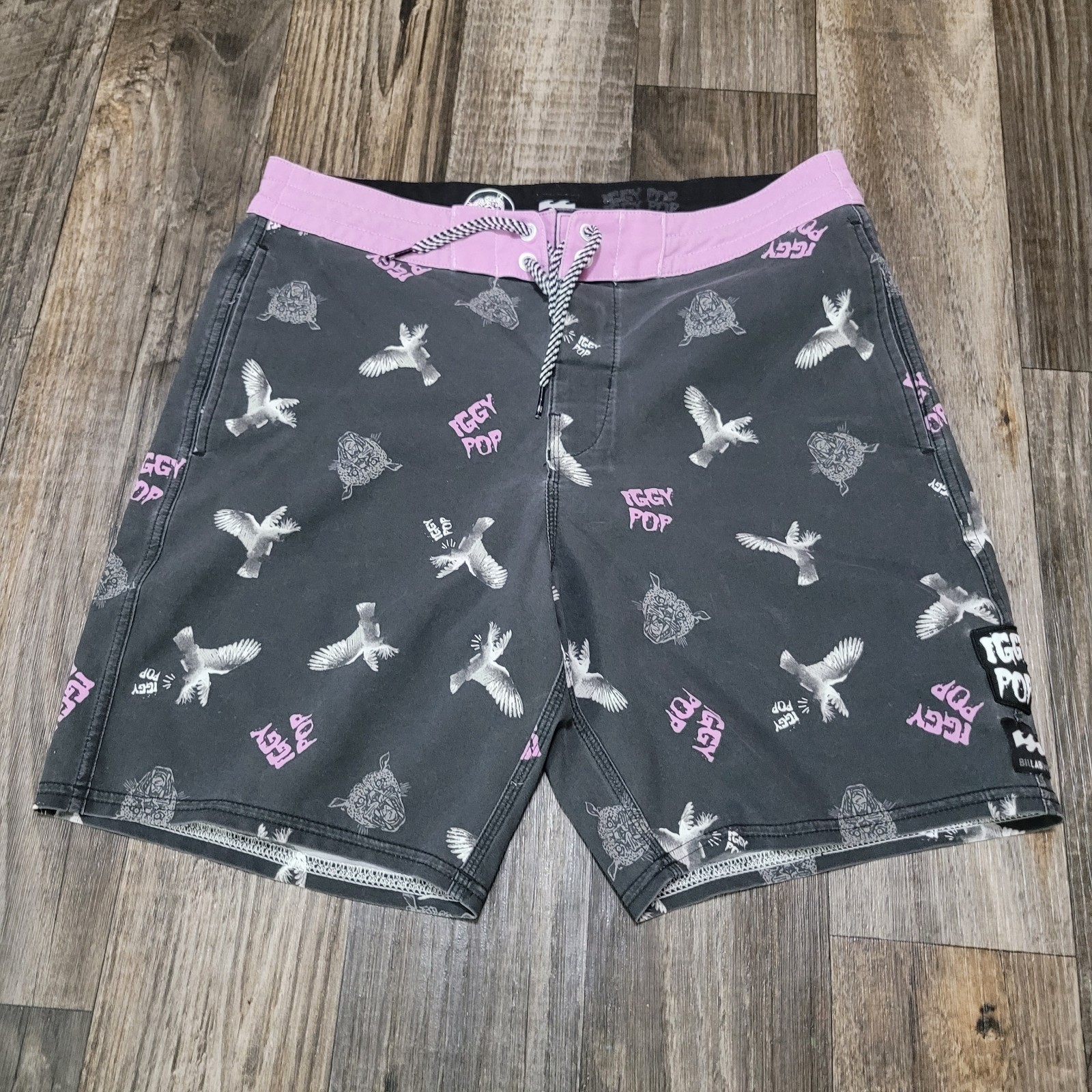 Billabong Lab Iggy Pop Boardshorts Men\'s 30 Limited Threadshop Edition Punk 2017