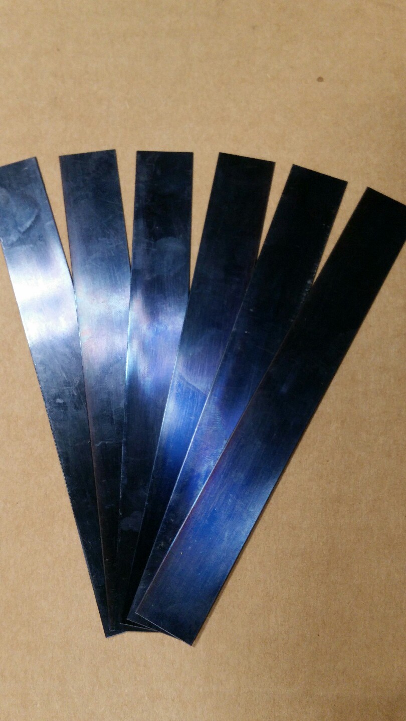 Blue Tempered Spring Steel Shim .020 Thick x 0.750\