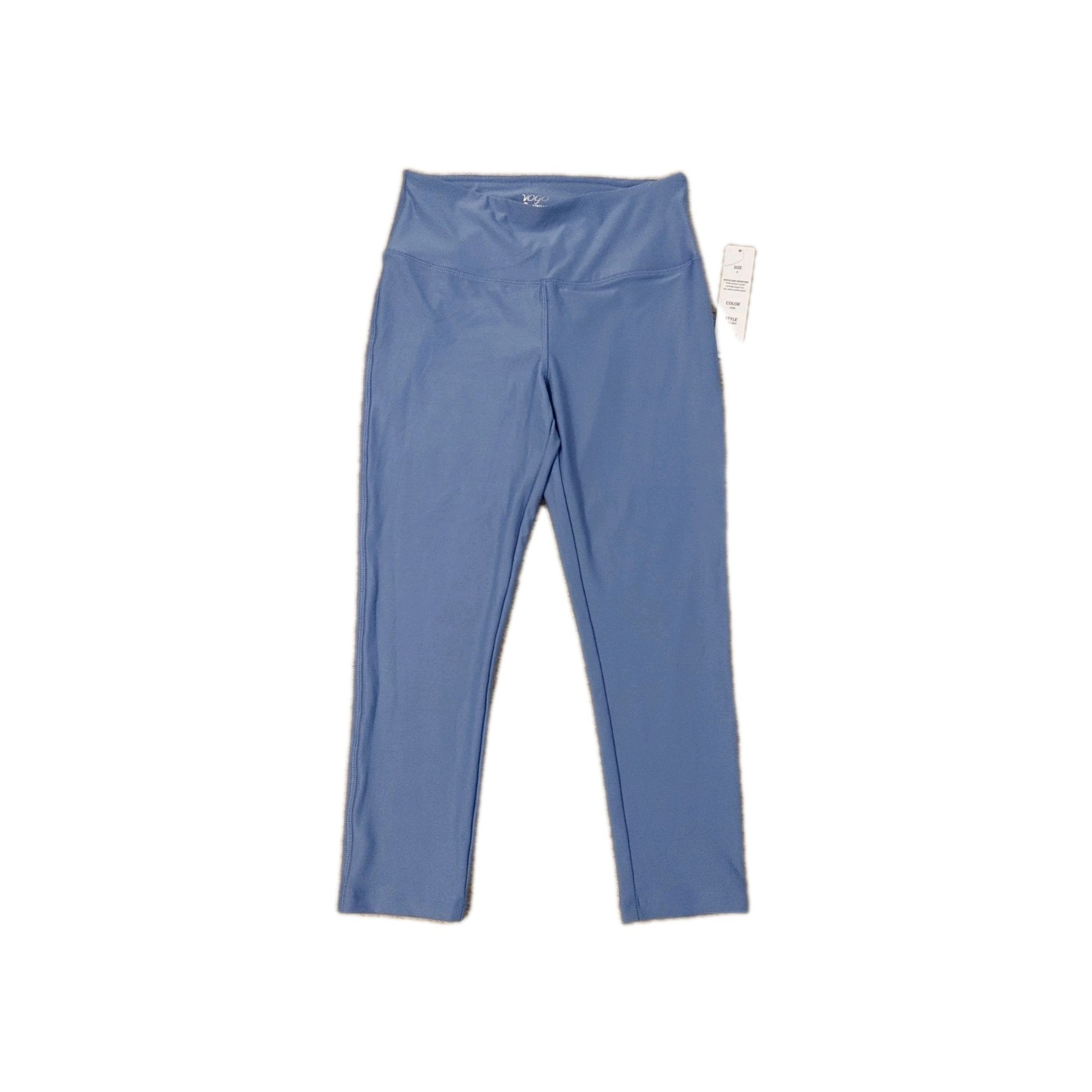 NWT VOGO Athletica pants Cropped Mid Rise Periwinkle Womens Sz Small Yoga gym