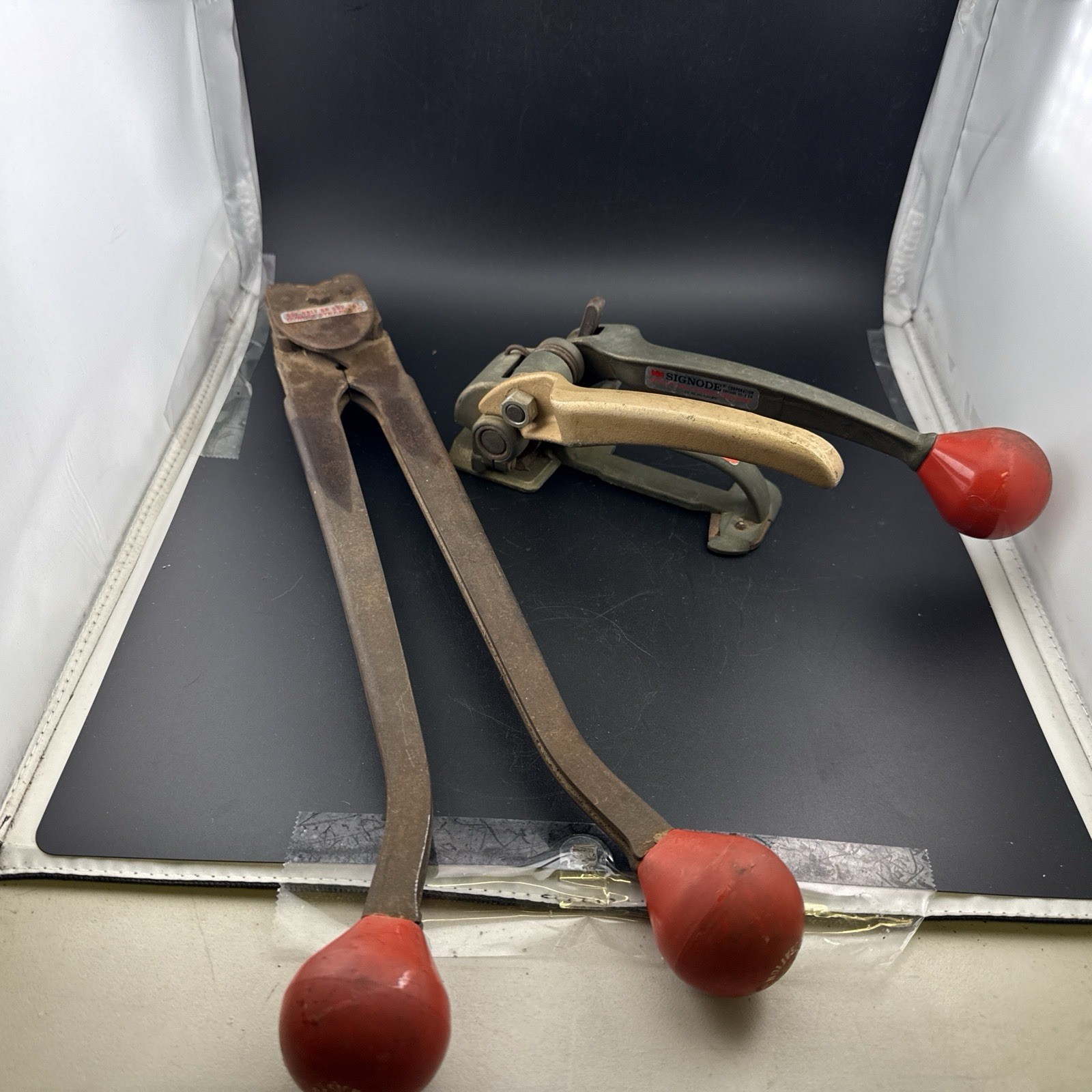 Signode Model STD-502-4 & D Steel Strapping Tool Set Banding Tensioning