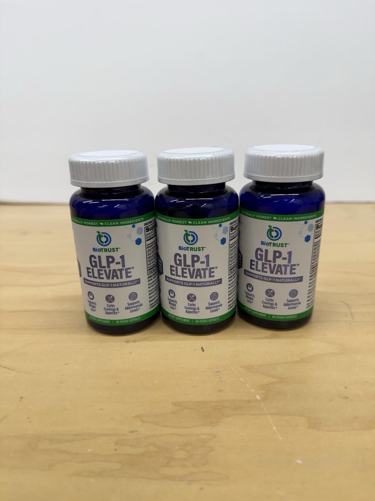 3x BioTrust G L P-1 Support Elevate Dietary Supplement  3 Mo Supply  Exp 1/27