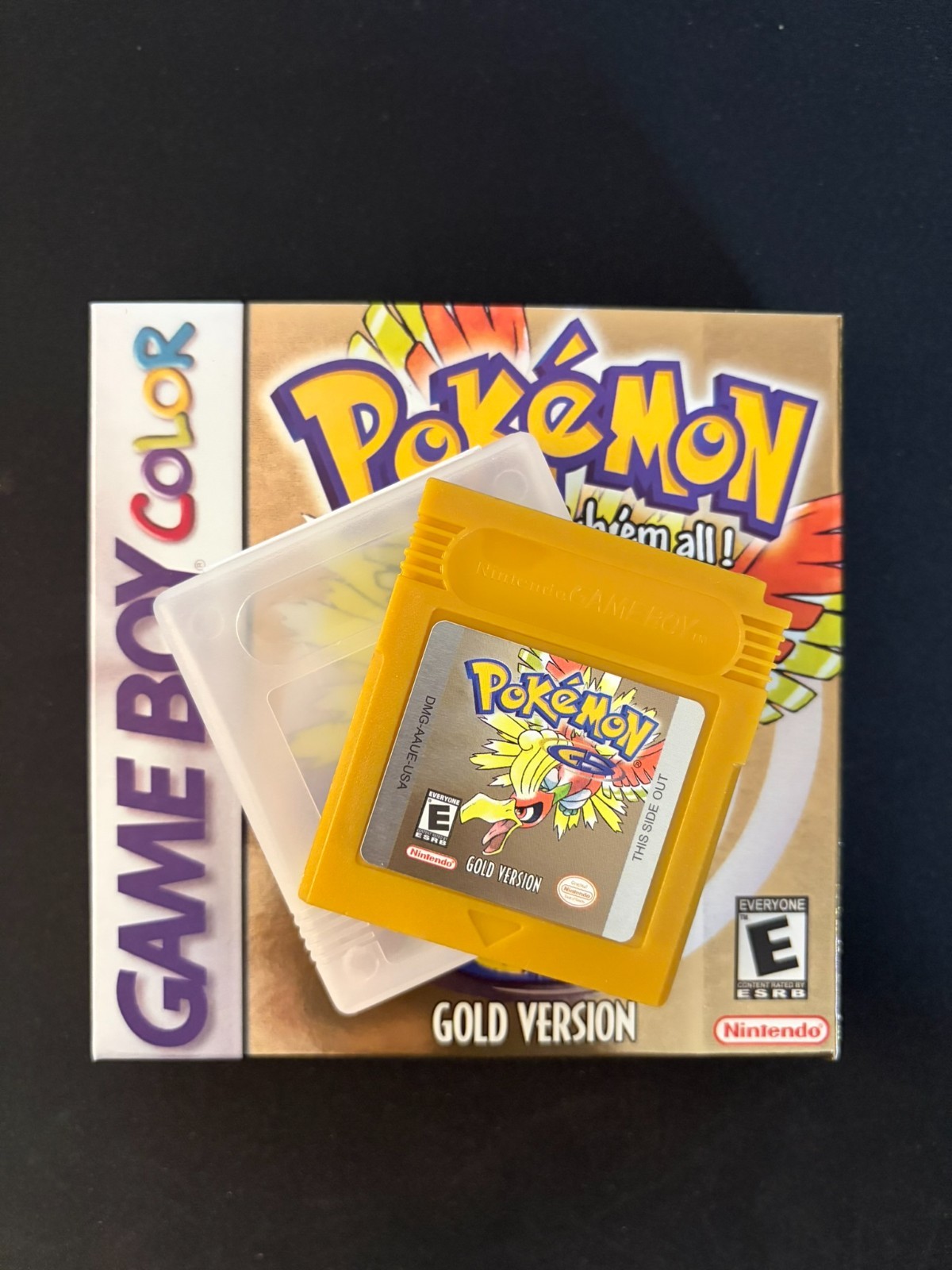 NEW Pokémon Gold Version GBC Cartridge Only Tested Saves FAST SHIP
