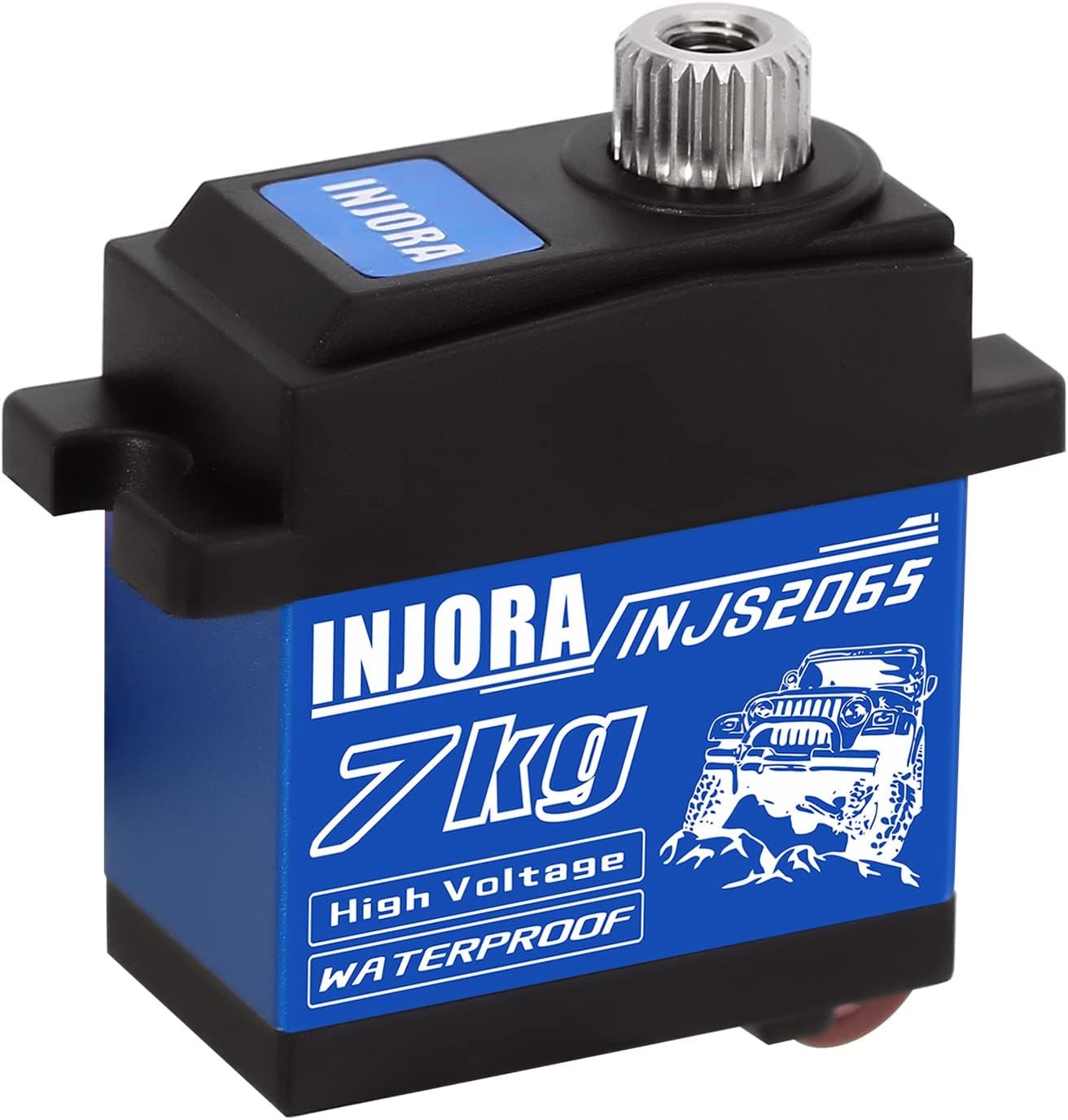 INJORA 7KG 2065 Digital Servo Waterproof High Voltage Sub-Micro 1pcs, Black 
