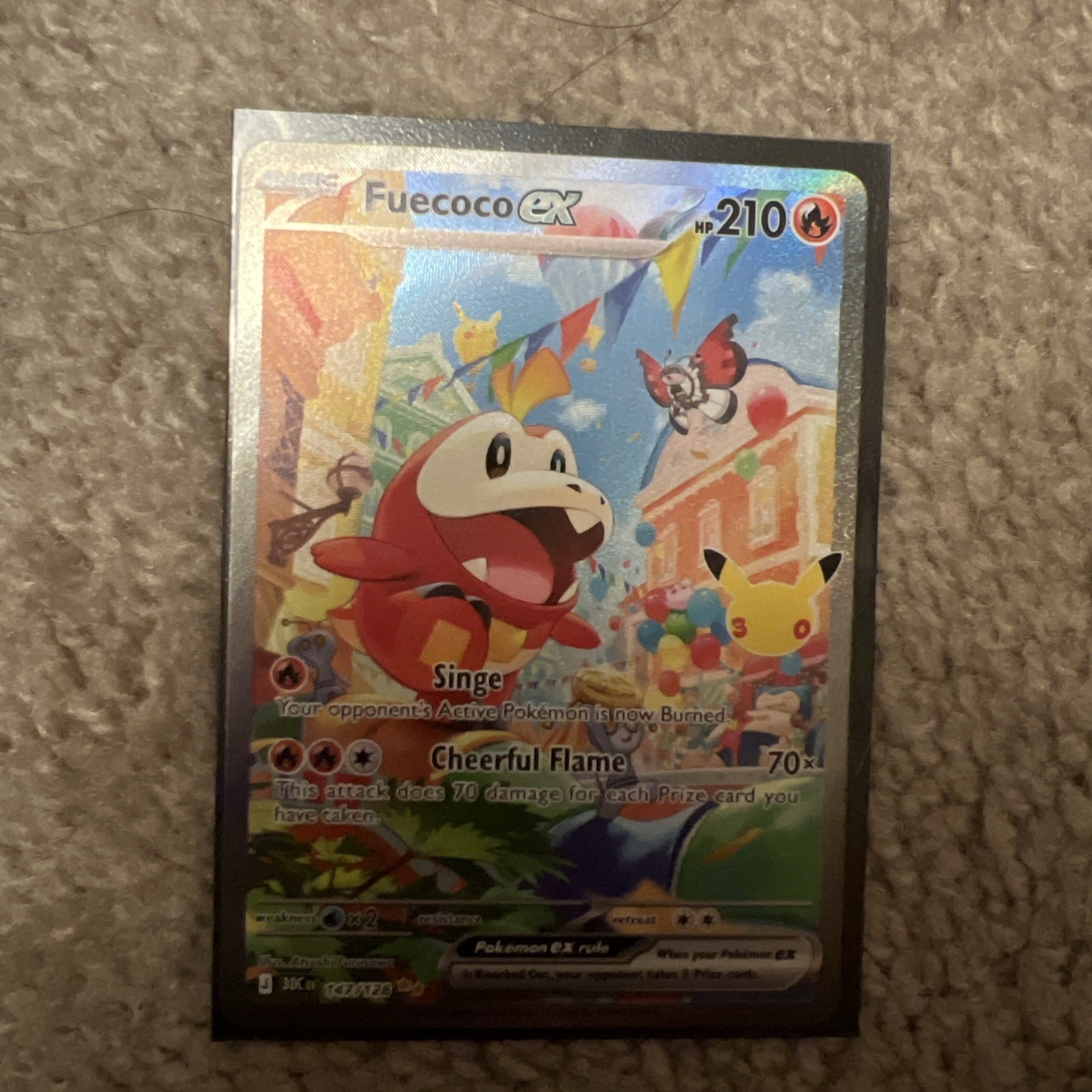 Fuecoco ex 147/128 Me: 30th Celebration Holo
