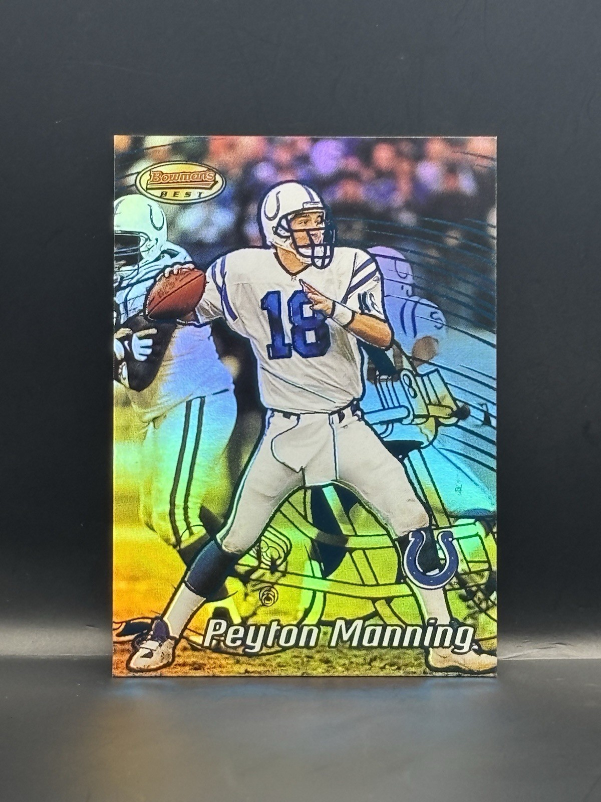 2002 Bowman's Best Peyton Manning /300 Blue #1 2002 Bowman's Best Peyton Manning /300 Blue #1