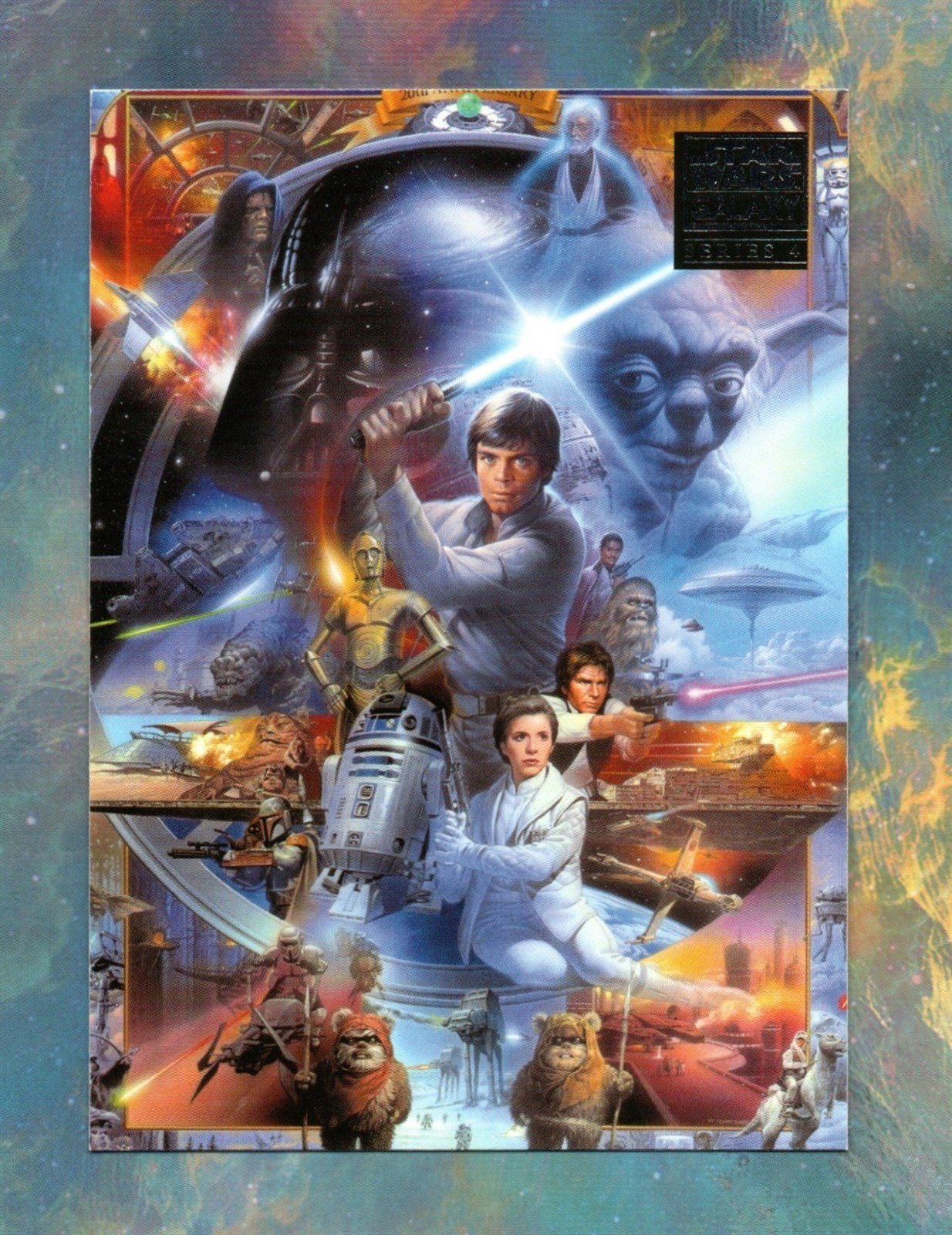 2009 Topps Star Wars Galaxy Series 4 BASE Trading Card #61 / A CLASSIC CLASH 2009 Topps Star Wars Galaxy Series 4 BASE Trading Card #61 / A CLASSIC CLASH
